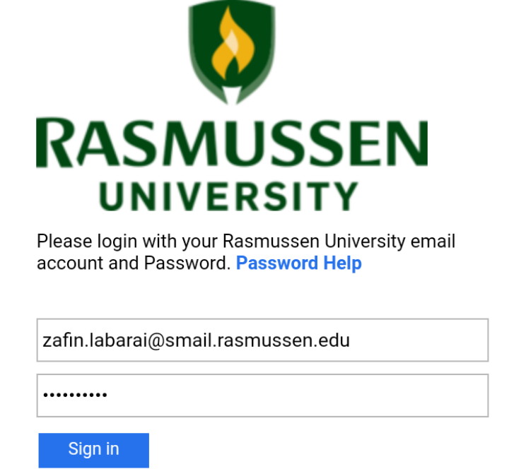 Student Portal Login Rasmussen